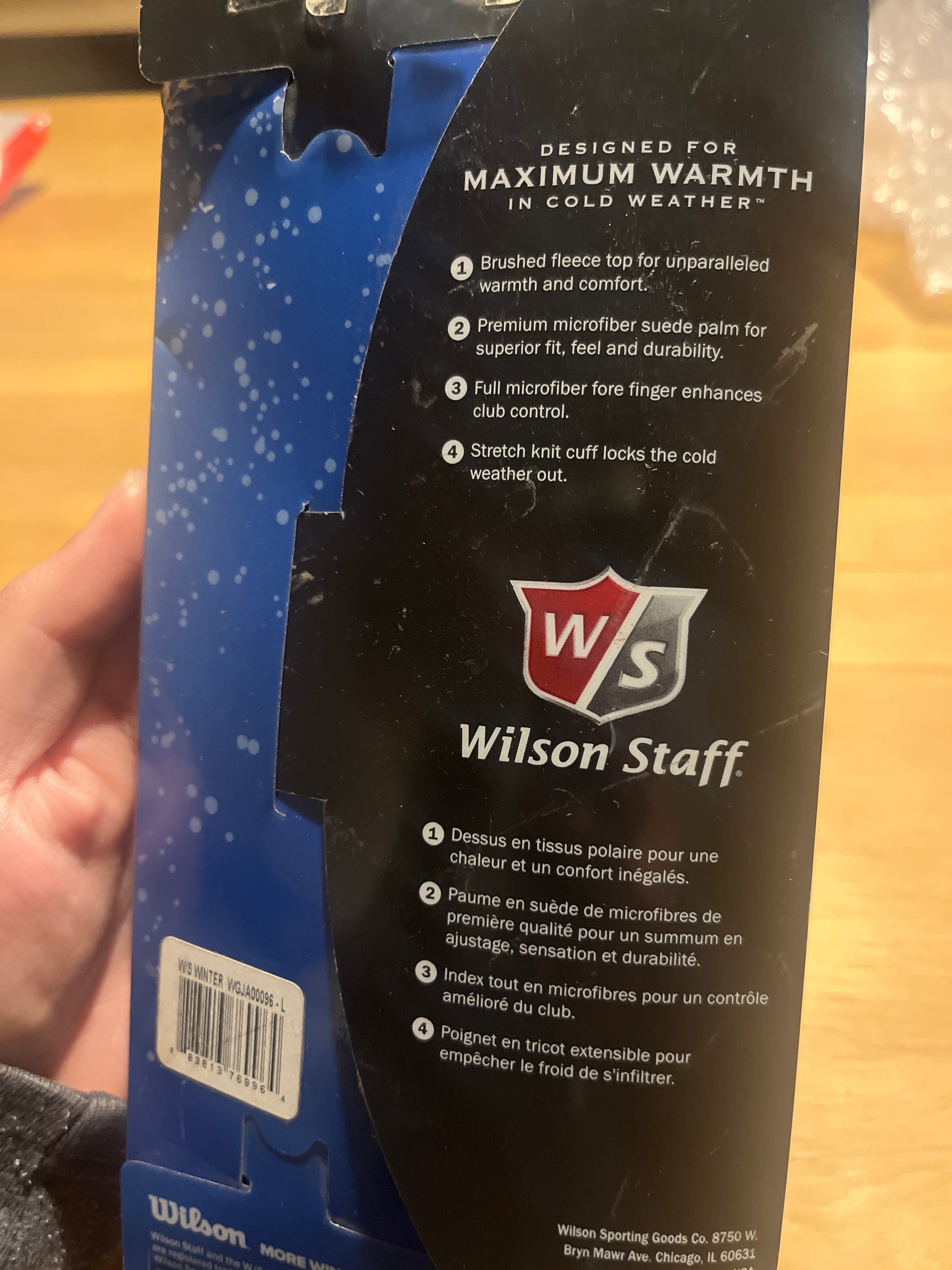 GUANTE INVIERNO TALLA L WILSON