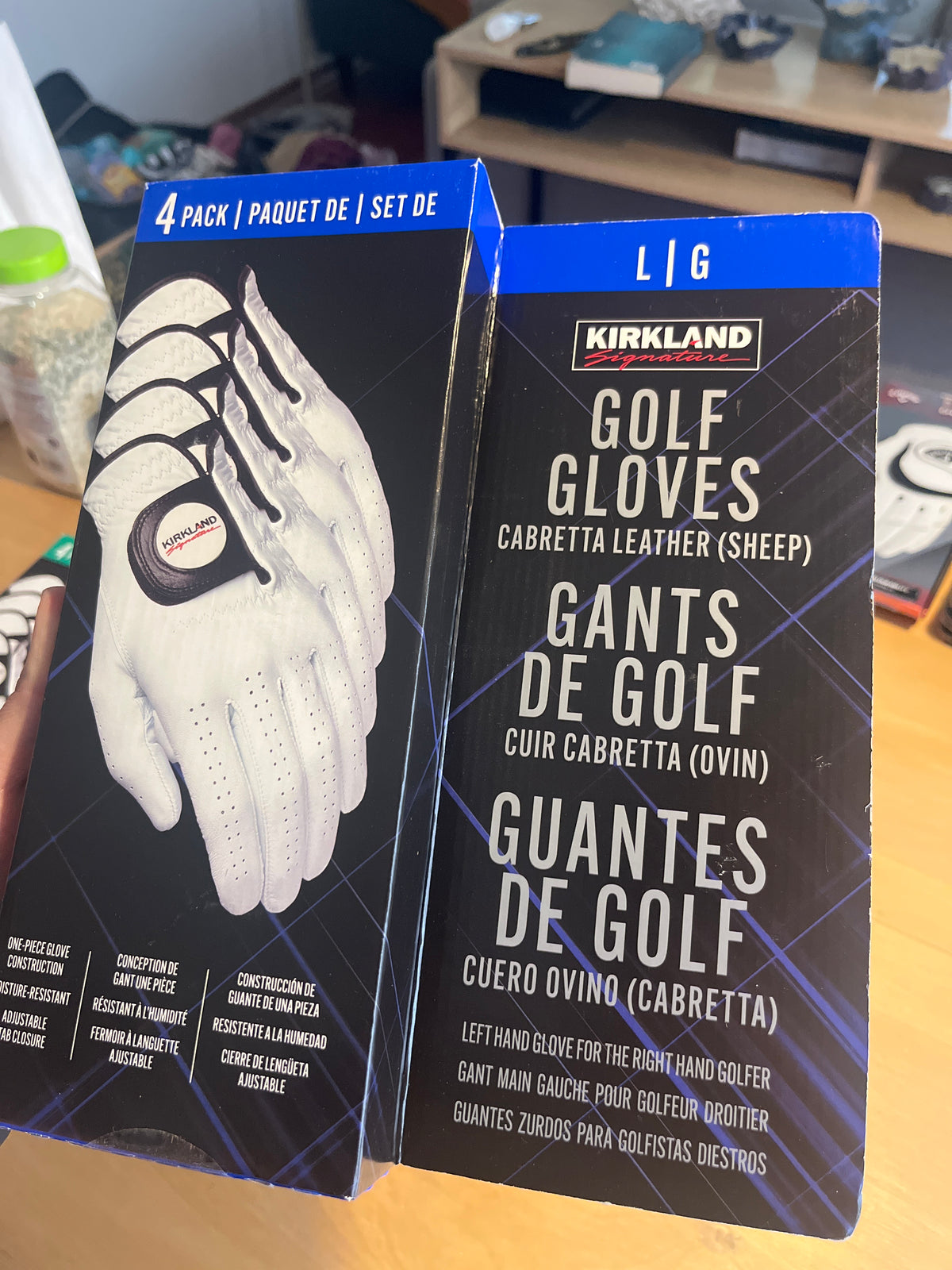 Pack 4 guantes Kirkland Cabretta